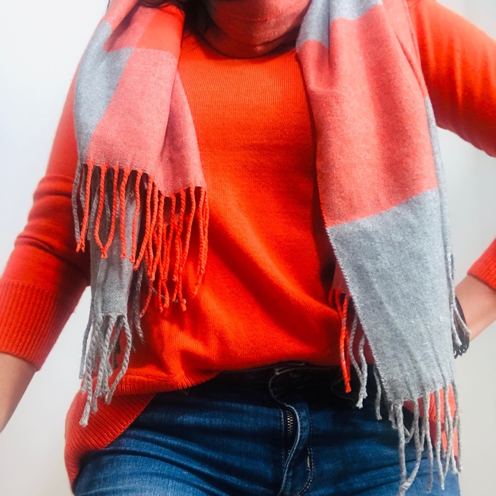 DVF Orange cashmere Sweater - Picture 3 of 8